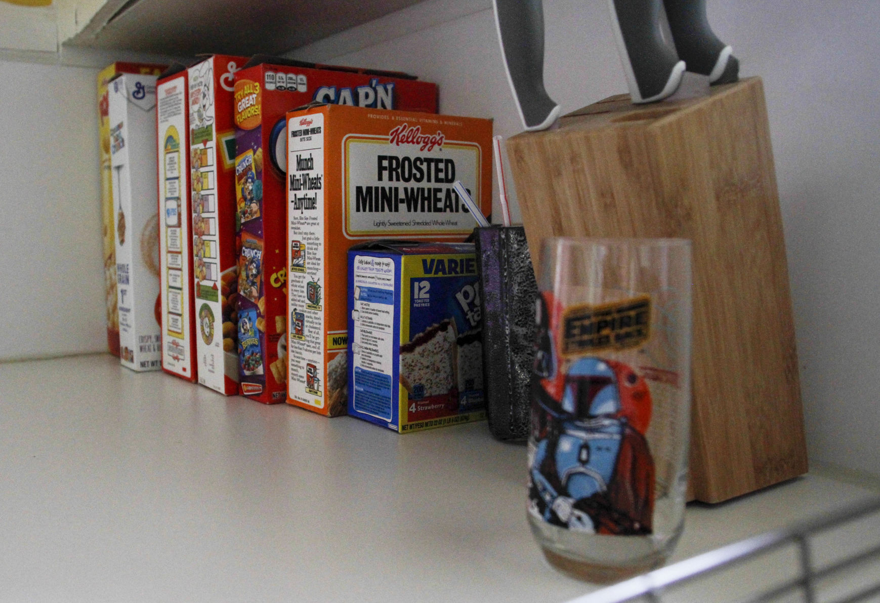 The cereal buffet in The McFly house